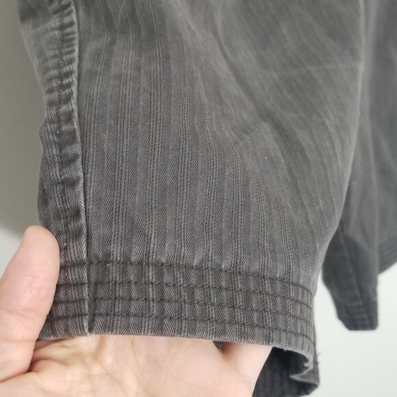 George Black Charcoal Faded 100% Cotton Denim Jean Shorts Pocket Size 34 - Picture 2 of 12